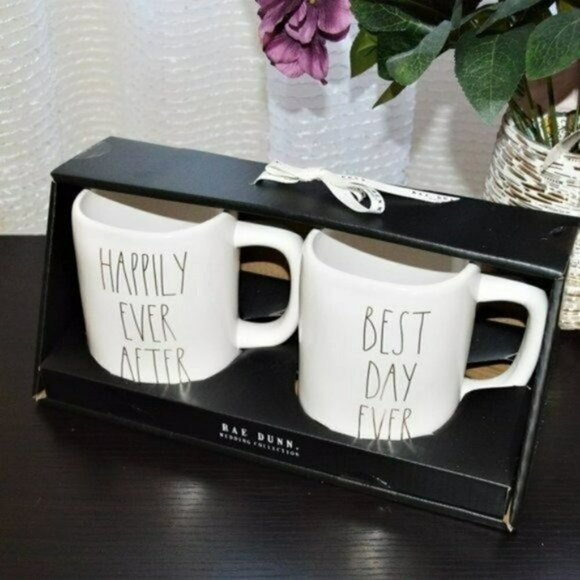 Rae Dunn Other - NWT Rae Dunn by Magenta Wedding Ceramic Mug Set